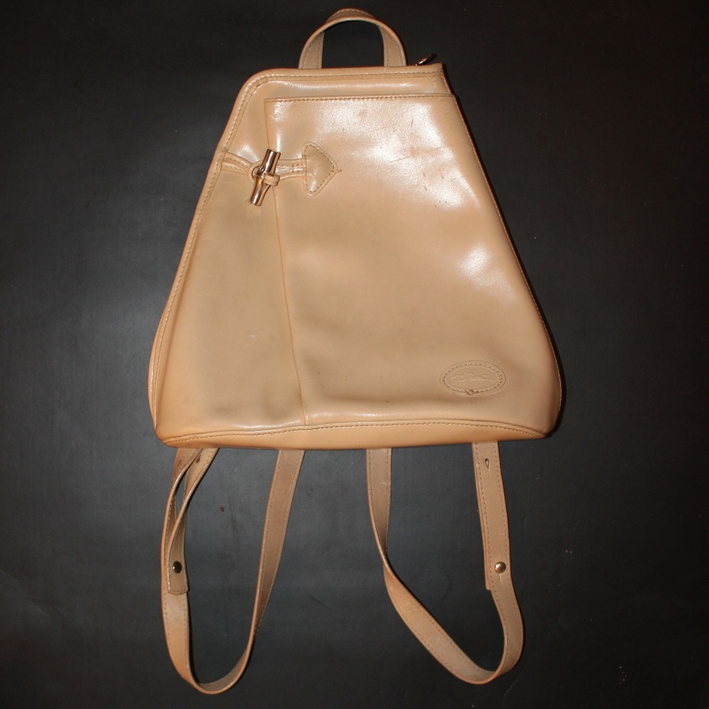 longchamp backpack leather